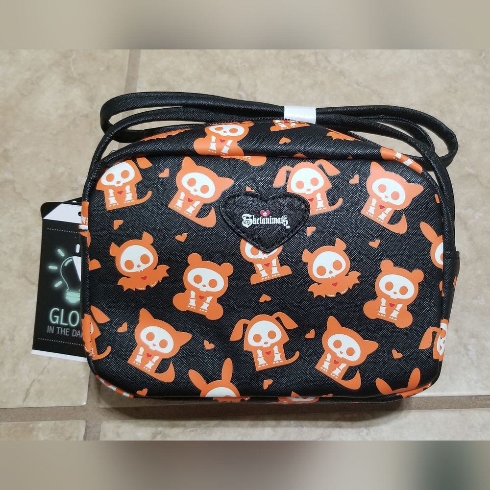 Skelanimals Halloween Glow In The Dark Crossbody